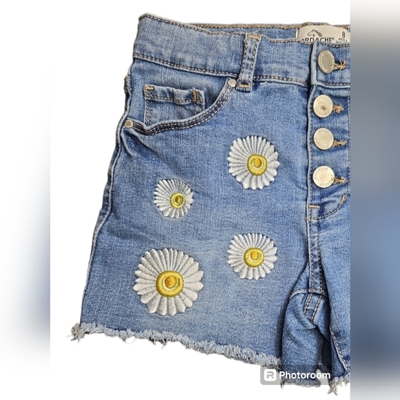 Jordache Girls Shorts Size 8 Sunflowers - Picture 2 of 3
